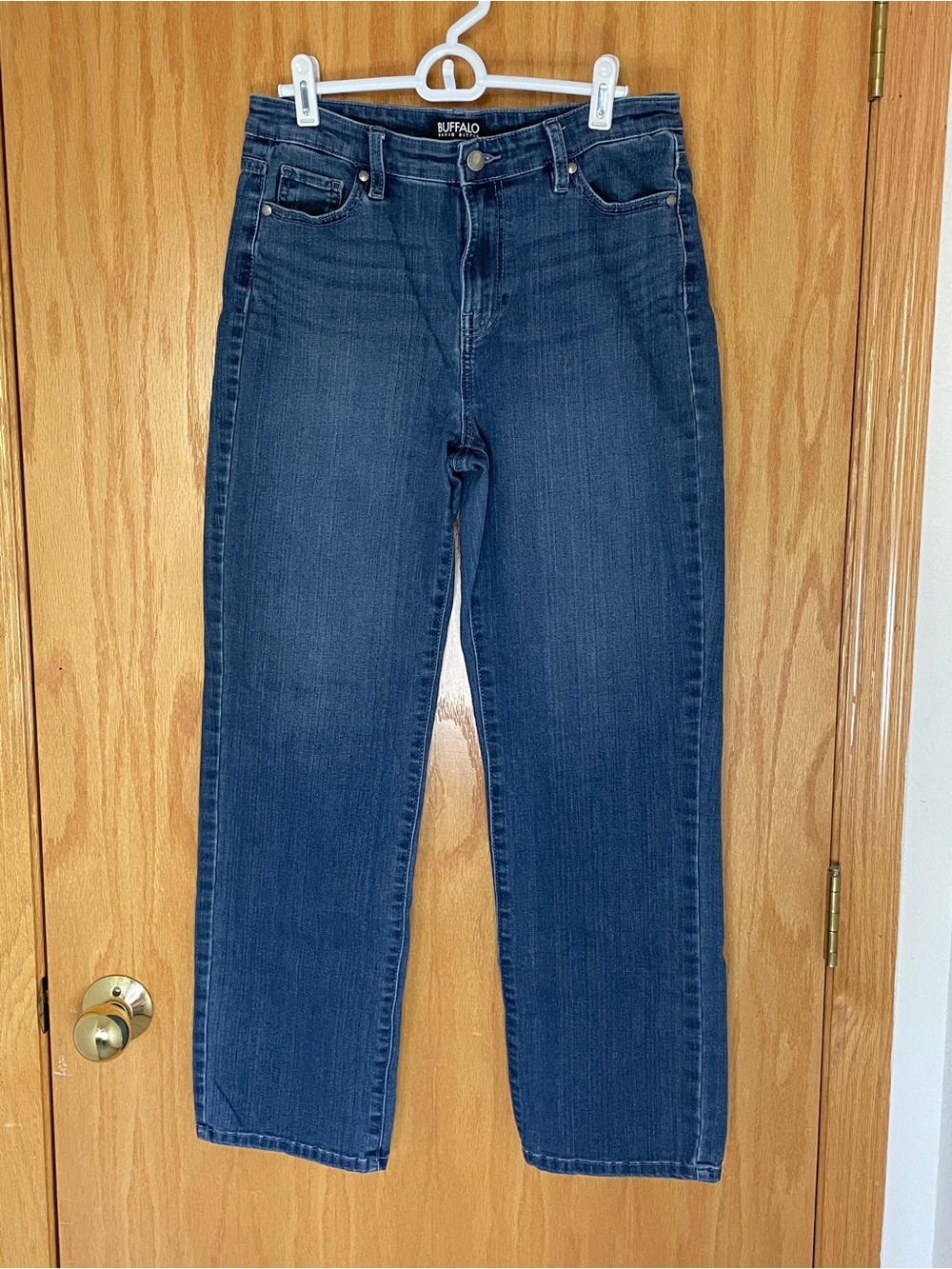 Buffalo David Bitton Dark Blue High Rise Straight Leg Jeans - Women's